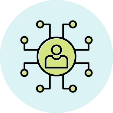 ağ web simgesi, vektör çizim 