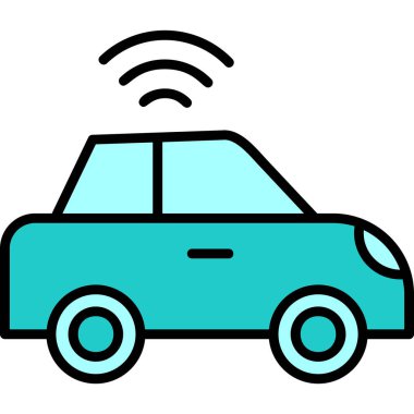 araba web simgesi basit illüstrasyon 