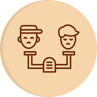 Modern Eşitlik simgesinin vektör illüstrasyonu                