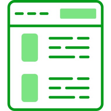 Tarayıcı Kontrol Listesi web simgesi, vektör illüstrasyonu