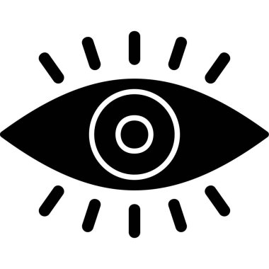 vizyon. Web simgesi basit illüstrasyon