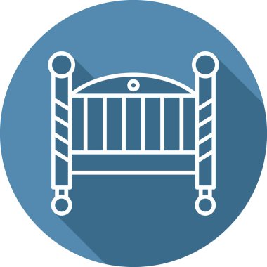 Bebek Beşiği Web simgesi vektör illüstrasyonu