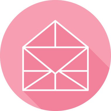 zarf web simgesi, vektör illüstrasyonu