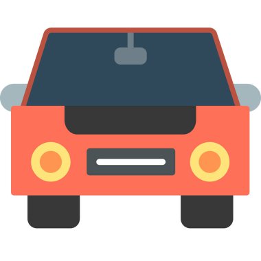 araba web simgesi basit illüstrasyon 