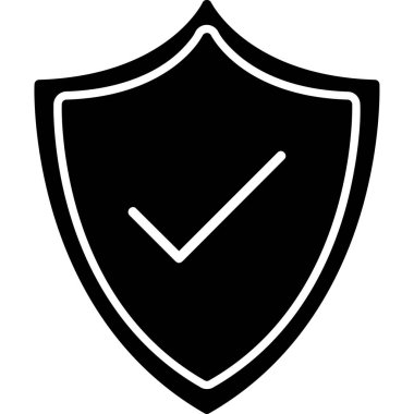 kalkan simgesi web basit illüstrasyon