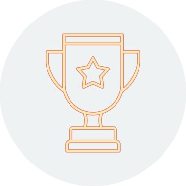 Kupa kupası. simge vektör illüstrasyonu