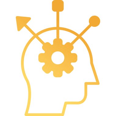 Eleştirel Düşünme Ağı simgesi, vektör illüstrasyonu