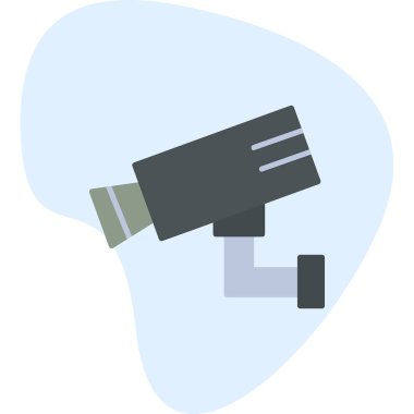 CcTV web simgesi basit illüstrasyon 