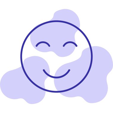 Gülümse. Web simgesi basit illüstrasyon