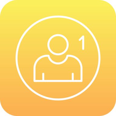 Takip simgesi, vektör illüstrasyonu basit tasarım