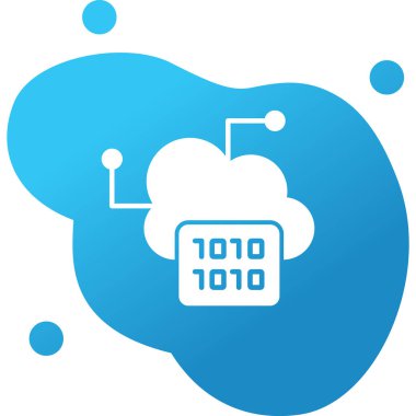 Büyük Veri vektör simgesi, basit illüstrasyon                  