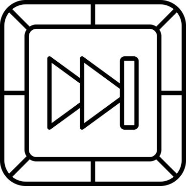 Hızlı ileri kutsal kişilerin resmi, vektör çizim                         