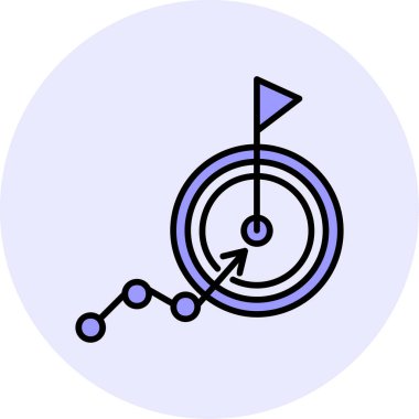 goal icon, vector illustration simple design