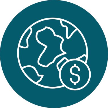 Küresel Ekonomi konsepti vektör illüstrasyonu