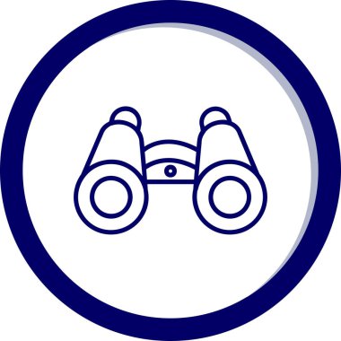 dürbün web simgesi, vektör çizim 