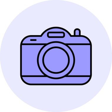 kamera simgesi, vektör illüstrasyonu basit tasarım