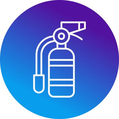 Yangın söndürme ikonu. vektör illüstrasyonu              