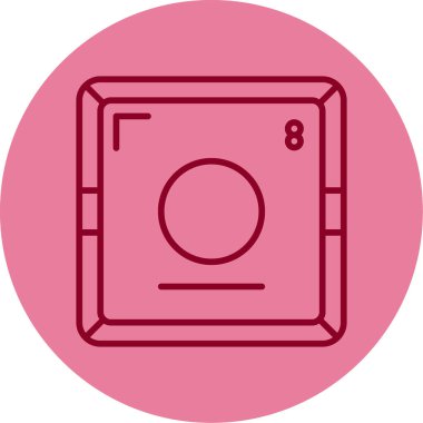 Oxygen modern simgesinin vektör çizimi                      