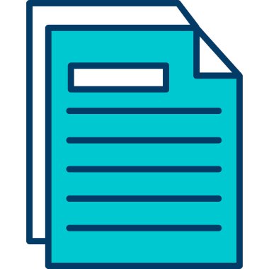 belge web simgesi basit resimleme 