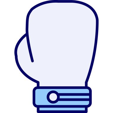 Boks eldiveni simge vektör çizim