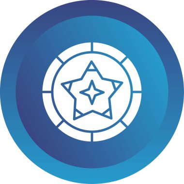 yıldız web simgesi basit illüstrasyon 