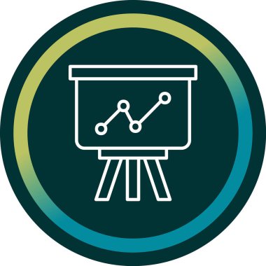 sunum simgesi, vektör illüstrasyonu 