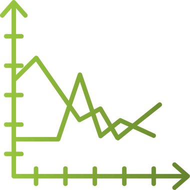 Line Chart web icon, vector illustration