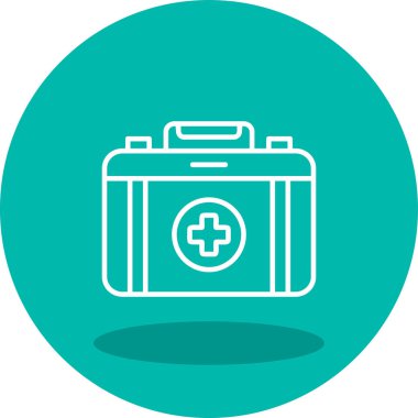 İlk yardım çantası vektör çizim 