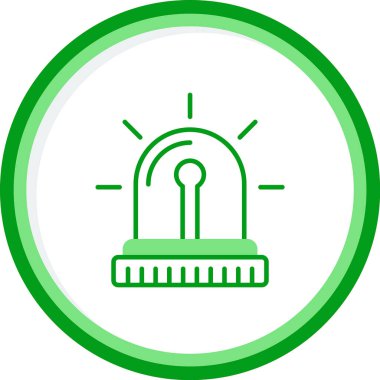 Modern Siren simgesinin vektör illüstrasyonu      