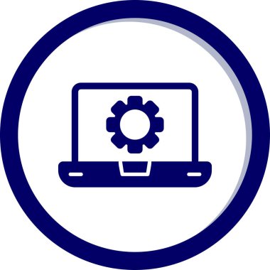 Yazılım web simgesi vektör illüstrasyonu