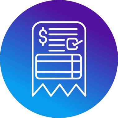 fatura simgesi vektör illüstrasyonu