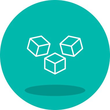 küp web simgesi basit tasarım 