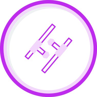 Tonfa. Web simgesi basit tasarım