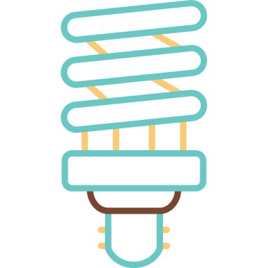 spiral ampul ikonu web basit illüstrasyon