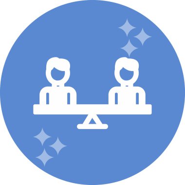 Modern Eşitlik simgesinin vektör illüstrasyonu                