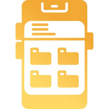 Dizin Yönetimi. Web simgesi basit illüstrasyon              