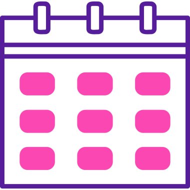 Takvim. Web simgesi basit illüstrasyon