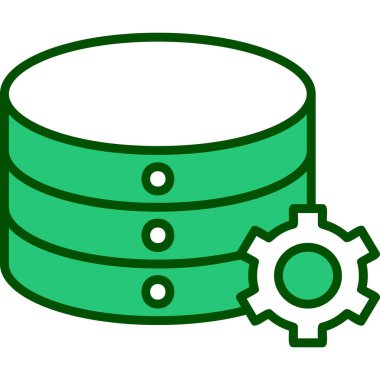 veritabanı. Web simgesi basit illüstrasyon 