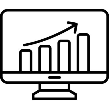 Veri Analizi simgesinin vektör çizimi        