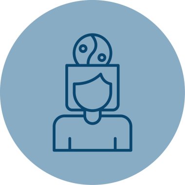 Stres Yönetimi simgesi, vektör illüstrasyonu basit tasarım