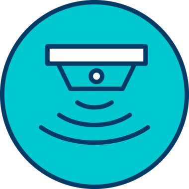 sensör simgesi, vektör illüstrasyonu basit tasarım