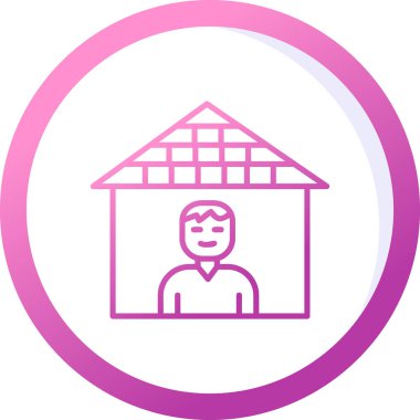 Karantina web simgesi vektör illüstrasyonu