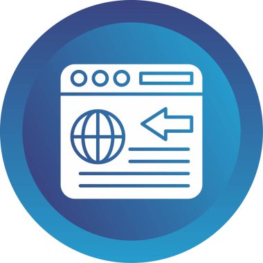 Web sayfası simgesi. vektör illüstrasyonu