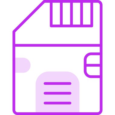 SD kart simgesi vektör illüstrasyonu