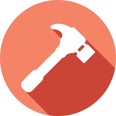 Çekiç. Web simgesi basit tasarım 