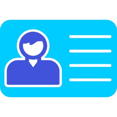 Ofis Kimliği Web simgesi, vektör illüstrasyonu