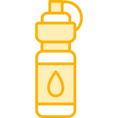 Su şişesi. Web simgesi basit illüstrasyon