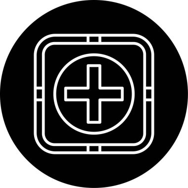 + işaretinin web basit illüstrasyonu