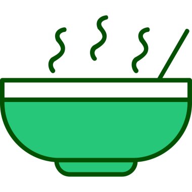 Kase çorba ağı basit illüstrasyon 