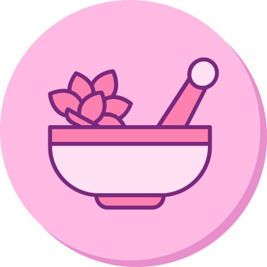 Havan ve tokmak simgeleri, web basit illüstrasyon